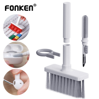 ราคา Fonken ชุดหูฟังทำความสะอาดคีย์บอร์ดเครื่องมือทำความสะอาดหูฟังคอมพิวเตอร์ชุดทำความสะอาดหัวคีย์บอร์ดสำหรับ PC Air Pods Pro (12612799924)