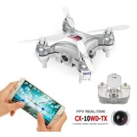 ราคา Cheerson CX 10WD TX 2 4GHz 4CH 6แกน Wifi โดรนขนาดเล็กตัด3D เฮลิคอปเตอร์สี่ใบพัด FPV ด้วยกล้อง0 3MP (20311514428)