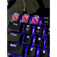 ราคา 1pc handmade customized resin key cap for MX switches mechanical keyboard creative backlit resin keycap for Dota 2 R4 height (20334530927)