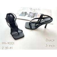 ราคา รองเท้าส้นสูง รองเท้าสตรี รองเท้ารัดข้อ สูง3นิ้ว รหัสสินค้า PM 9001 (19759323779)