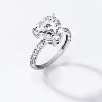 ราคา SWAN Heart Pave Ring แหวนเงินแท้ แหวนเพชรทรงหัวใจ ฝังเพชรคิวบิกเซอร์โคเนีย cubic zirconia (17718481254)