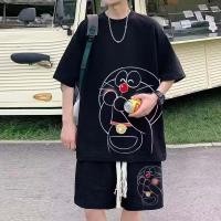 ราคา Suikone ชุดนอนชุดกางเกงขาสั้นแขนสั้นชายเซ็ทชุดนอน (19557670932)