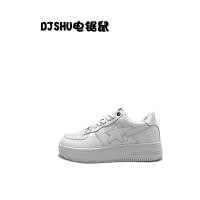 ราคา BAPESTA DUNK สเก็ตบอร์ดคู่สีเขียวสีน้ำเงินหนังแท้สีดำ Vibe แบบสบายๆสีตัดกันรองเท้าผ้าใบมีข้อต่อเสื้อต่ำ (17644635278)