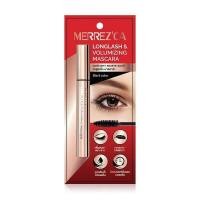 ราคา Merrezca เมอร์เรซกา มาสคาร่า อายไลเนอร์ Longlash Volumizing Mascara 6 5g Super Black long lasting Eyeliner 0 8g (16358856288)