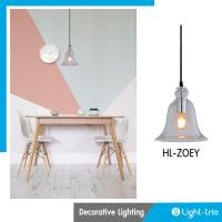 ราคา Lighttrio โคมไฟแขวนเพดาน Hanging Lamp โคมไฟแก้ว โคมไฟห้อย รุ่น HL ZOEY ไม่รวมหลอดไฟ (137632028)