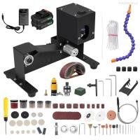 ราคา เครื่องขัดตั้งโต๊ะไฟฟ้าเครื่องขัดกระดาษทรายขนาดเล็กและเปียก250วัตต์เครื่องขัดกบเหลาดินสอเครื่องบดขนาดเล็กความเร็วคงที่เครื่องเหลาพร้อมท่อน้ำและ10กระดาษทรายสำหรับงานไม้ DIY ที่เหลาทำเครื่องประดับเรซิน 