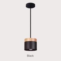 ราคา Nordic fashion simple chandelier restaurant light macarons wooden wrought iron chandelier ceiling light decorative light E27 (11856922680)