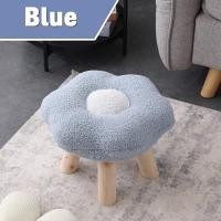 ราคา Max1 CODเก้าอี้สตูลต่ํา เก้าอี้พักเท้า รูปทรงดอกไม้ ขาไม้ สตูลวางเท้า (20611448396)