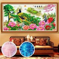 ราคา งานปักครอสติชการพิมพ์ที่มีความเที่ยงตรง ม้ามาถึงความสำเร็จภูเขาที่งดงามและ Floweropen ปักเต็มผนังงานปักครอสติชตกแต่งบ้าน (20376012995)