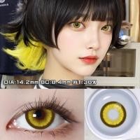 ราคา มีสีคอนแท็กเลนส์คอสเพลย์สีเหลือง Hotblood Softlens (20412509634)
