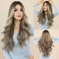 ราคา NAMM วิกผมสีแดงไวน์ยาวแบบหยักตรงกลางสำหรับผู้หญิงวิกผมสังเคราะห์ไฮไลท์ผมสีชมพูปาร์ตี้ทนความร้อนได้โลลิต้า (19963887772)