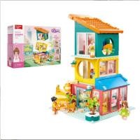 ราคา กล่องบล็อกตัวต่อ Barbie เด็กผู้หญิงแบบ DIY ของขวัญของเล่นสำหรับเด็กแคมป์ (19820379927)