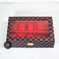 ราคา กล่องเก็บนาฬิกา 6เรือน เครื่องประดับ รุ่นหนังลายหลุยส์สีน้ำตาล (20871939835)