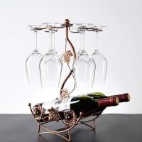 ราคา Maple Leaf Hollow Wine Rack Stand Hanging Drinking Glasses Stemware Rack Shelf Wine Bottle Glass Cup Holder Iron Wire (20253167701)