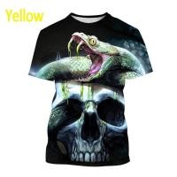 ราคา Mens Cobra Art Short sleeve T Shirt Animal Snake Casual Fashion T Shirt Viper Harajuku Print Streetwear Top (19880353973)