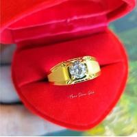 ราคา แหวนเพชรชายซาติน 0593 รุ่นเคลือบทองหนาพิเศษ แหวนทองไมครอน แหวนทองชุบ แหวนทองสวย แหวนใส่ออกงาน แหวน (16629416305)