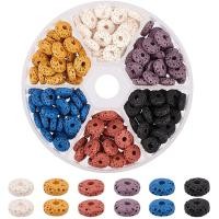 ราคา 180 Pcs Lava Beads6 Colors Lava Stone Loose Beads Lava Rock Beads Volcanic Gemstone for DIY Handmade Jewelry Making (9900577967)