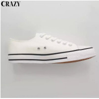 ราคา รองเท้าผ้าใบผู้ชาย สีขาวแถบดำ CV WHBL ทรงALL STAR สวมใส่ง่ายสบาย ชั่วโมงนี้พร้อมลุย (9739188566)