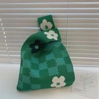 ราคา พร้อมส่งในไทย กระเป๋าถือลําลอง ผ้าถัก ลายสก๊อต แฮนด์เมด (20665815231)