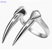 ราคา Lowest price SUTAI แหวนเขี้ยวงูสำหรับผู้หญิงวินเทจโกธิคพังค์แหวนเงินสีเงินรูปสัตว์สำหรับผู้ชายเครื่องประดับแนวย้อนยุคปาร์ตี้สุดเท่ (19888106905)