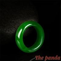ราคา The Panda แหวนหยกกับแหวนหยกเทียนและแหวนหยกหลุมใหม่หยกผักโขมแหวนหยกเขียวชายและหญิง EJE0 (19034256280)