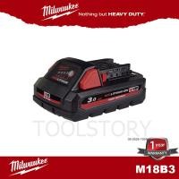 ราคา Milwaukee M18B3 แบตเตอรี่ M18 HIGH OUTPUT 3 0Ah (9922254844)