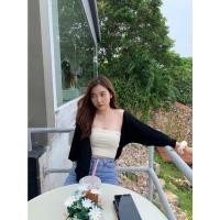 ราคา เสื้อคลุมไหมพรม เสื้อไหมพรมแขนยาว แขนบอลลูน เนื้อนุ่มมากก เสื้อไหมพรมผู้หญิง ไหมพรม ใส่โค้ดWRHVBBลดเพิ่ม60 (17969596077)