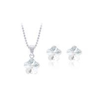 ราคา S0133 001B สร้อยคอต่างหูแฟชั่น 12VICTORYเครื่องประดับผู้หญิง ประดับคริสตัลนำเข้าจากประเทศออสเตรีย (698064538)