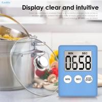 ราคา ILuckin นาฬิกาจับเวลาทำครัวทำอาหารตัวจับเวลาดิจิตอล LCD นาฬิกาปลุก LCD มัลติฟังก์ชั่นห้องน้ำห้องครัวที่บ้านสำนักงาน IL MY (20720466516)