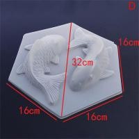 ราคา Kyasi แม่พิมพ์ซิลิโคนรูปปลาคาร์พแบบสร้างสรรค์1ชิ้นแม่พิมพ์ทำสบู่3D แม่พิมพ์ทำไอศกรีมช็อคโกแลตอุปกรณ์อบเค้กแบบ DIY (19767035762)