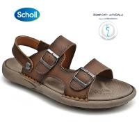 ราคา Scholl รองเท้าสกอลล์ ไบโอ ราฟา Rafa รองเท้าแตะสวม ผู้ชาย รองเท้าสุขภาพ รองรับอุ้งเท้า สำหรับภาวะเท้าแบน SCHOLL BioM Concord Men Genuine Leather Sandals (19728166119)