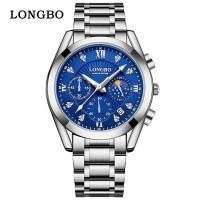 ราคา Longbo luminous mens watch new spring waterproof wrist business stainless steel quartz (19193417801)