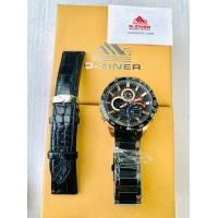 ราคา Watchtime D ziner นาฬิกาข้อมือยี่ห้อแบรนแท้ กันน้ำ100 มีสายหนังและสายเลท สลับสายเปลี่ยนได้ พร้อมกล่องแบรนด์แถมป้ายรับประกัน (13371339554)
