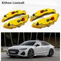 ราคา 4ชิ้นออดี้คาลิปเปอร์3D โลหะผสมคาลิปเปอร์ฝาครอบล้อตัดเบรกฝาครอบโลหะคาลิปเปอร์ปกสากล (14573652539)