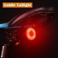 ราคา WEST BIKING ไฟจักรยาน USB สมาร์ทเบรกอัตโนมัติตรวจจับแสงได้กันน้ำ LED กระพริบอุปกรณ์เสริมจักรยานไฟท้ายจักรยาน (11309360176)
