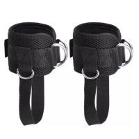 ราคา Adjustable Ring Ankle Straps with Foot Strap Cable Machine Fitness Thigh Glute Exercises Padded Ankle Cuffs Accessories (21110281989)