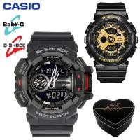 ราคา เดิม G Shock GA400 BA110 ผู้ชายและผู้หญิงกีฬานาฬิกาคู่ตั้ง 200 เมตรกันน้ำกันกระแทกกีฬาคนรักกีฬานาฬิกาข้อมือรับประกัน 4 ปี BA 110 1A GA 400 1B (20443446565)