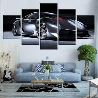 ราคา รูปศิลปะสำหรับตกแต่งบ้านติดผนังภาพวาดผ้าใบ Lamborghini รถสปอร์ต5ชิ้นรูปภาพตกแต่งพิมพ์ลาย Hd 5F 0717 (19739270921)
