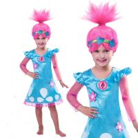 ราคา ส่งเร็วเด็กเครื่องแต่งกายหญิงชุด Trolls Poppy ชุดเดรสแฟนซีสำหรับชุดฮาโลวีนสำหรับเด็กผู้หญิงสำหรับเด็ก Carnaval เดรสเครื่องแต่งกายแฟนซี (17509237571)
