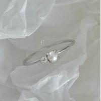 ราคา Winterwinter silver925 แหวนเงินแท้ 925 แหวนมุกประดับเพชร cz สไตล์เกาหลี สามารถใส่ได้ทุกวัน (20812971909)