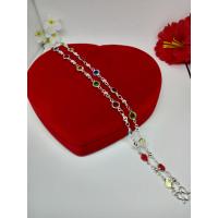 ราคา สร้อยคอคริสตัลนพเก้าสีเงิน (13952956259)