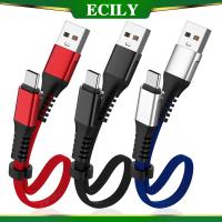 ราคา ECILY สายสายเชื่อมต่อข้อมูลสายชาร์จเร็วสั้น30ซม สายชนิด USB สำหรับ I Phone 14 13 12 Xiaomi 11 10โทรศัพท์มือถือ USB ไมโครสายชาร์จ (19913897532)