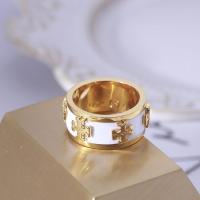 ราคา Trend บุคลิกภาพ Ins แฟชั่น Micro Standard เคลือบเคลือบเนื้อโลหะทองแดงชุบ TB แหวนสาว (15074976627)