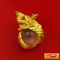 ราคา พระเครื่อง พญานาคคาบแก้วมณี ตาฝังมณีสีแดง เรียกทรัพย์ เสริมโชคลาภ เงินทอง ร่ำรวย หลากสีสัน สีสวยสะดุดตา ชุบทองไมครอน เคลือบแก้ว (11064178823)