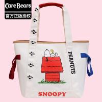 ราคา Authentic Cartoon Snoopy SNOOPY Canvas Drawstring Shoulder Bag Hand Bag Portable Large Capacity School Bag Shopping Bag AQUA BAG (19831957650)