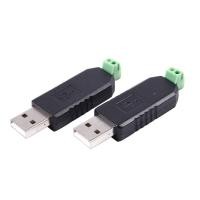 ราคา 2x PC USB to RS485 RS 485 interface converter Serial adapter compatible PLC (20085330640)
