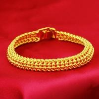 ราคา สร้อยข้อมือโลหะผสมทองแดง ของแท้ 18K สร้อยข้อมือสร้อยข้อมือกระดูกงูทองคำสำหรับผู้ชายและผู้หญิง (20981769843)