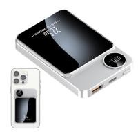 ราคา Magnetic Battery Pack 22 5W Portable Battery Pack 10000mAh LCD Display Ultra Slim Fast Charging Wireless Magnetic Power Bank For Fathers Day Gift good (20646520910)