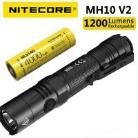 ราคา NITECORE MH10 V2 Multitask Hybrid 1200Lumen CREE XP L2 V6 ไฟฉาย LED ยุทธวิธี 4000mAh 21700 แบตเตอรี่ USB C ชาร์จไฟฉาย (20596200971)