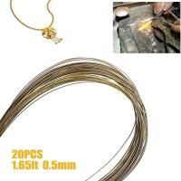 ราคา 20PCs 1 64ft Gold Silver Welding Rods Soldering Wire Metal Soldering Brazing Rods For Jewelry Making Welding Rods Welding Tools (20628239444)